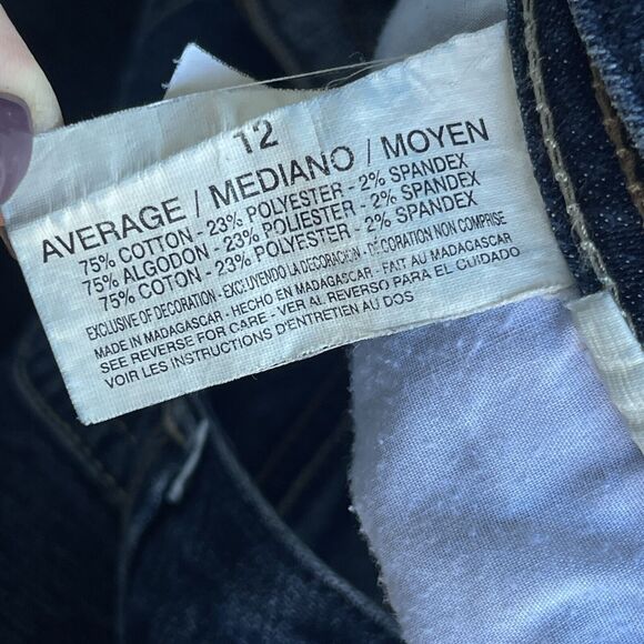 Gloria Vanderbilt Jeans Womens Size 12 Isabelle Flare Blue Classic - Picture 7 of 12